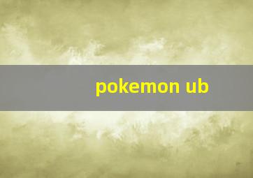 pokemon ub